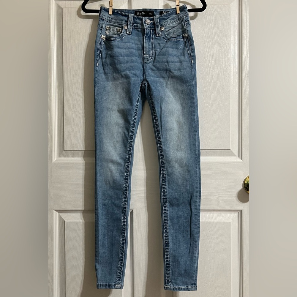 Miss Me Light Blue Skinny Jeans